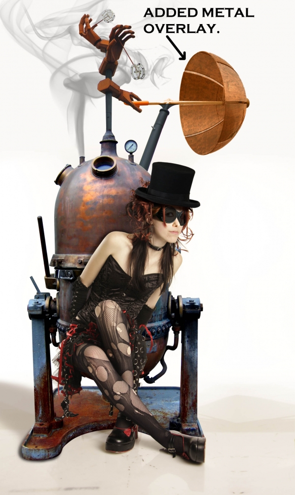 Creation of Steampunk Girl: Step 14